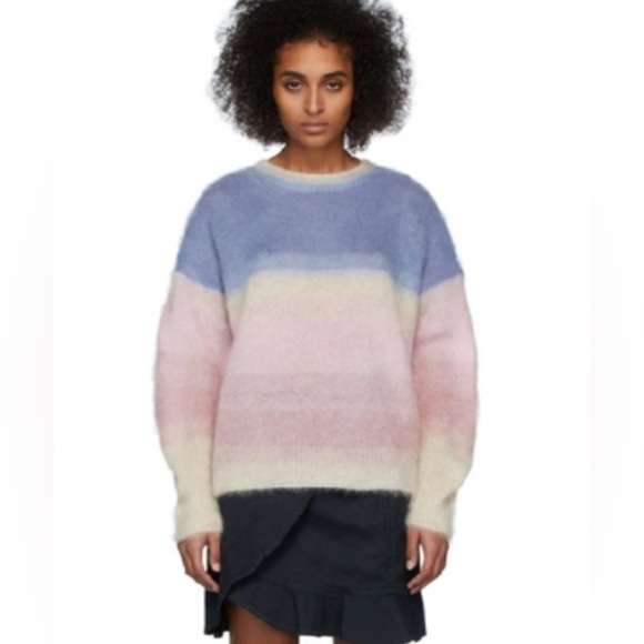 Isabel Marant Etoile Drussell Pullover in Blue Pink - Picture 3 of 8